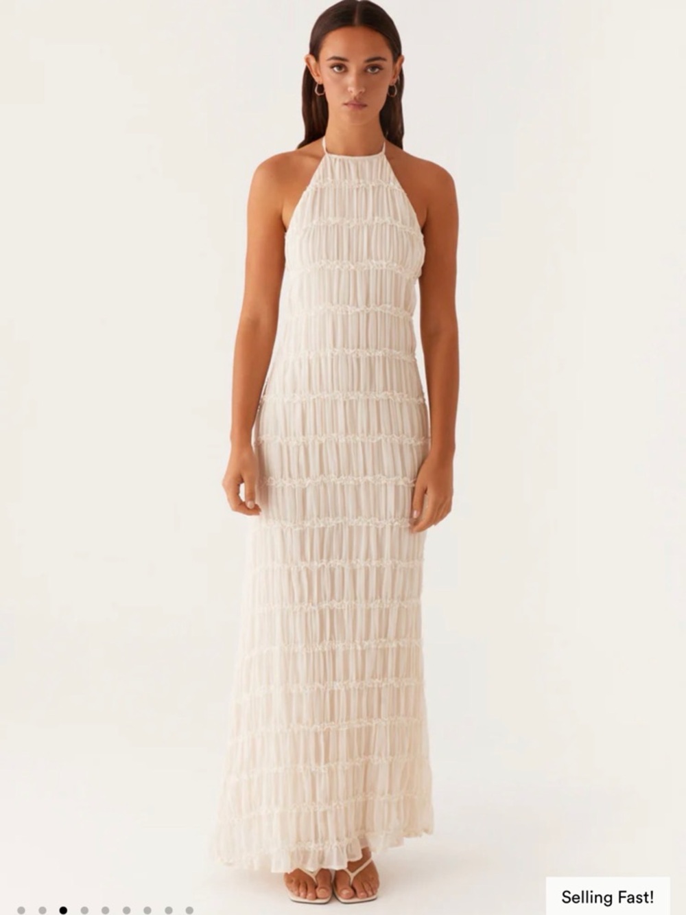 Peppermayo aullie maxi dress in ivory